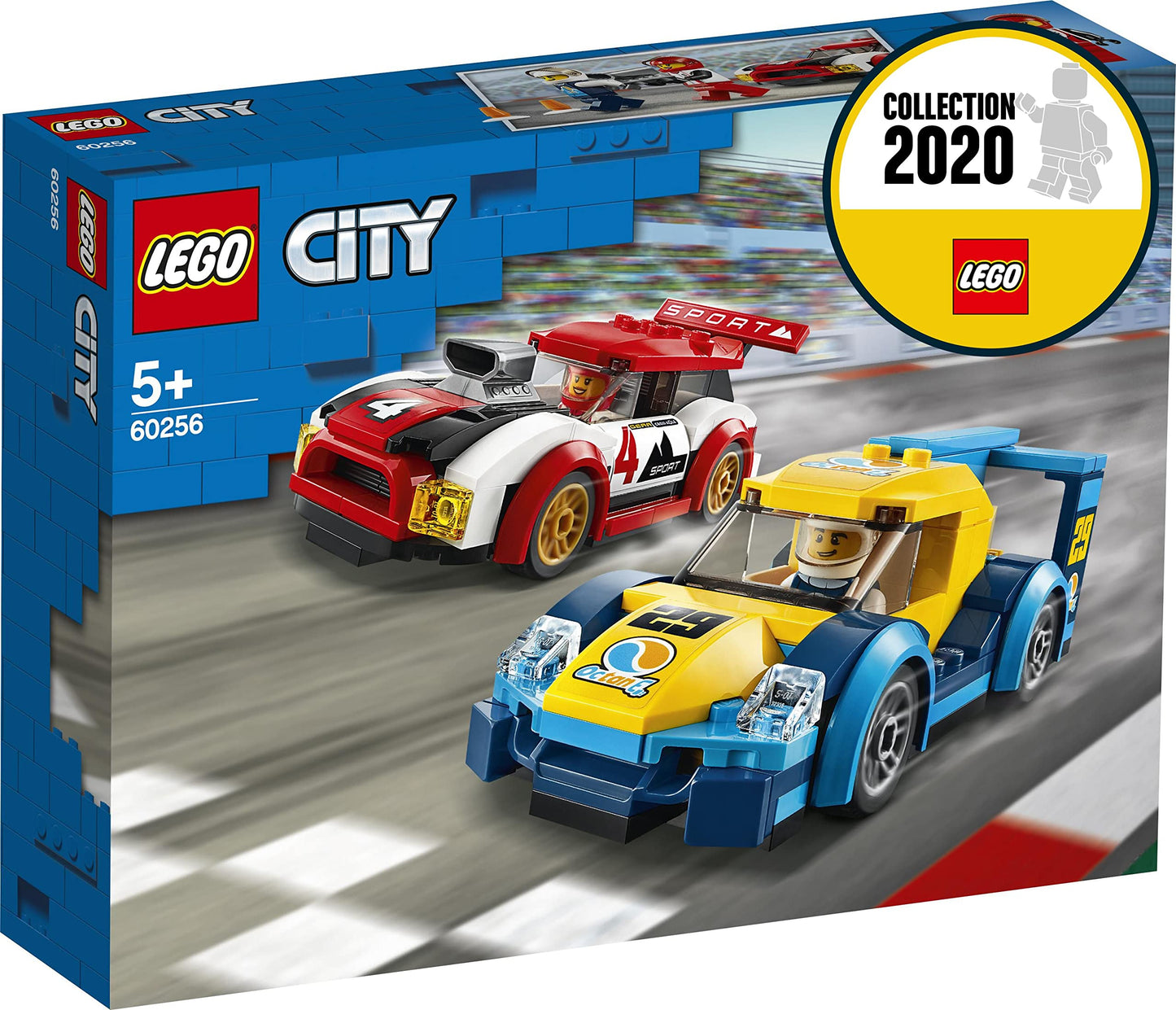 LEGO 60256 City Nitro Wheels Racing Cars Toy with 2 Race Drivers Minifigures, Rally Vehicles for Kids 5+ Year Old