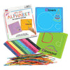 Wikki Stix Alphabet Cards Set - Hands-On ABC Letter Formation Learning Toy for Preschool & Kindergarten, 26 Reusable Letter Cards + 36 Wikki Stix