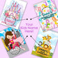 COACO Personalized Coloring Books for Kids, Custom Name on Every Page (32 Pages), Screen-Free Travel Activity for Toddlers, Great Birthday Gift