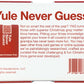 Yule Never Guess Christmas Trivia Game - Christmas Games for Family Party - Christmas Games - Christmas Family Games