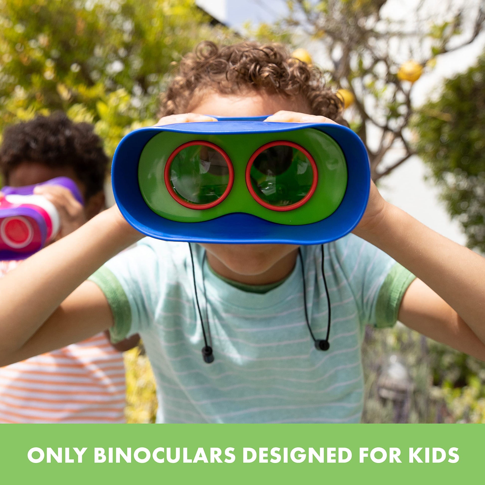 Educational Insights GeoSafari Kidnoculars - Toy Binoculars for Kids, Outdoor Toys for Kids Ages 4-8, Toddler Camping and Nature Toys, Lightweight