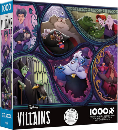 Ceaco - Disney Villains & Their Pets - 1000 Piece Jigsaw Puzzle for Adults