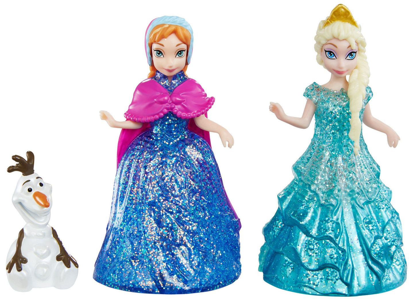 Disney Frozen Glitter Glider Anna, Elsa and Olaf Doll Set