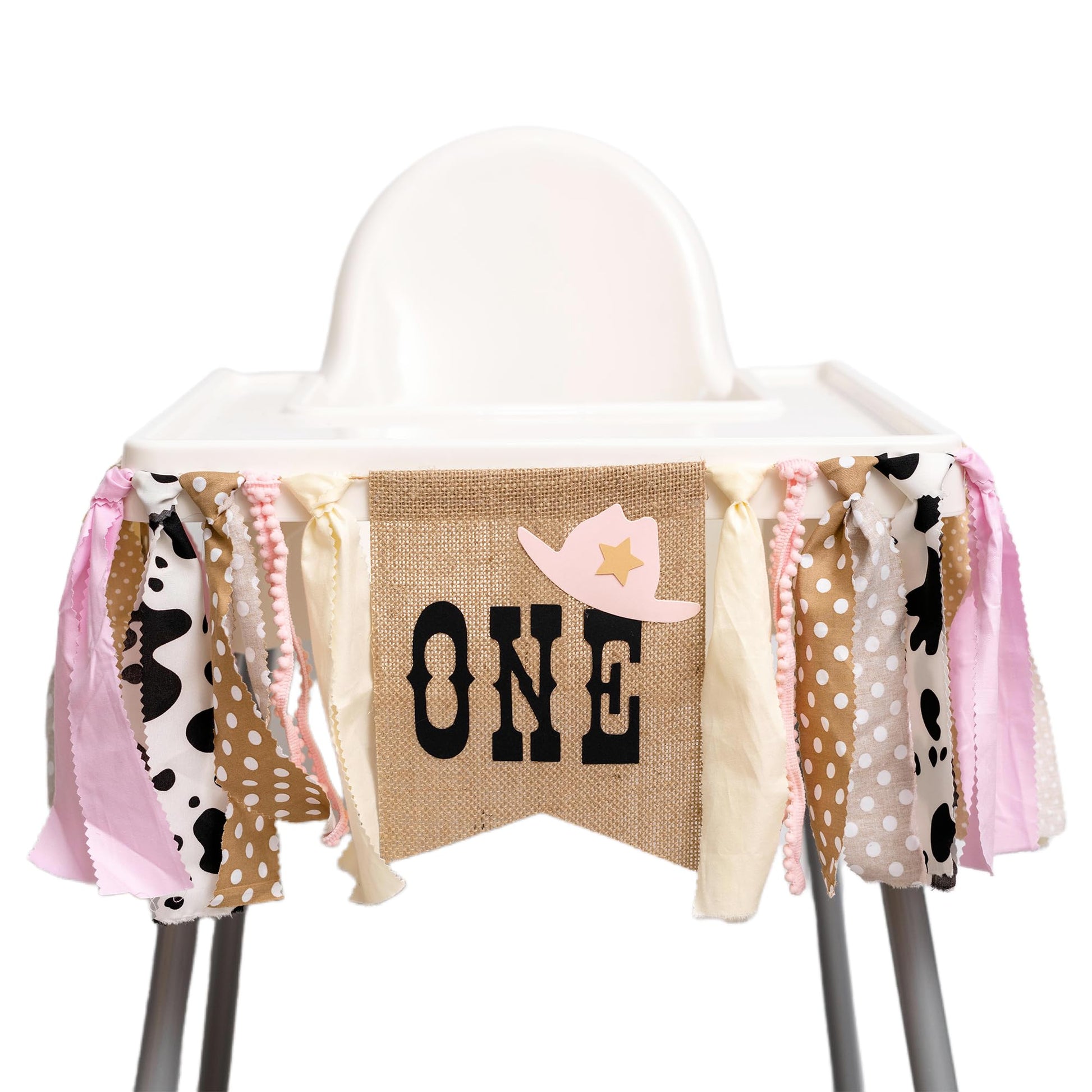 CIEQR Cowgirl Highchair Banner 1st Birthday