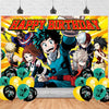 Academia My Hero Party Supplies - 5x3FT Backdrop & Banner for Boys & Girls' Academia Theme Birthday Party Decoration