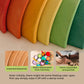 AVDAR 12Pcs Wooden Rainbow Stacker Toy, Extra Large Wooden Rainbow Stacking Toy, Montessori Nesting Puzzle for Kids