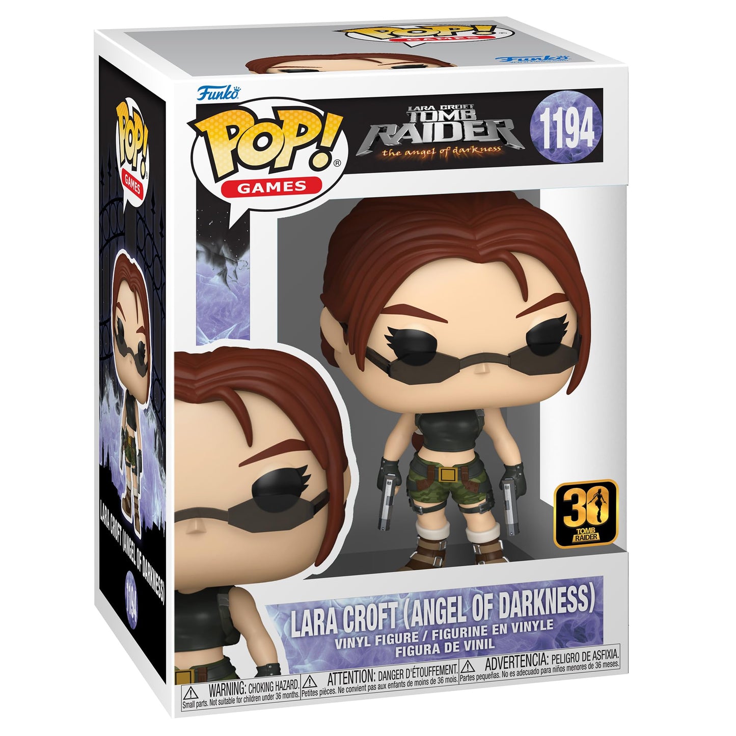 Funko Pop! Games: Tomb Raider - Lara Croft - The Angel of Darkness - Collectable Vinyl Figure - Gift Idea - Official Merchandise - Toys for Kids