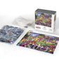 Boardwalk New Orleans Mardi Gras 1000 Piece Jigsaw Puzzle Fun Colorful Festival Puzzles with Premium Box, Gift for Adults and Family 19"x26"