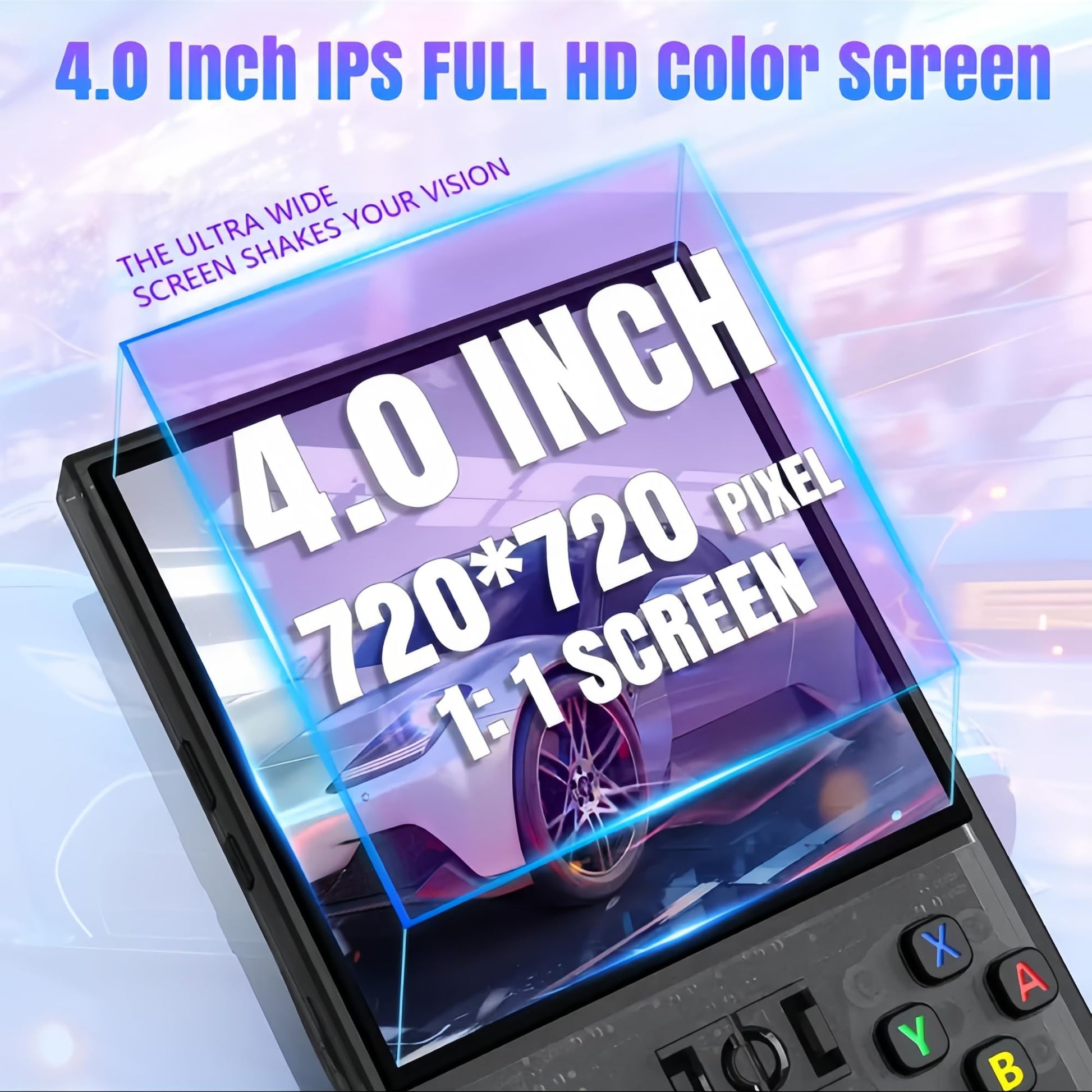 MYCHA R36MAX Retro Handheld Game Console Gift Set, 4.0" IPS Linux Console