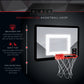 BLACK SERIES The LED Light-Up Basketball 18 Inch Hoop Sports Game with Mini Ball for Indoor/Outdoor Play During The Day or Night -Slam Dunk Approved