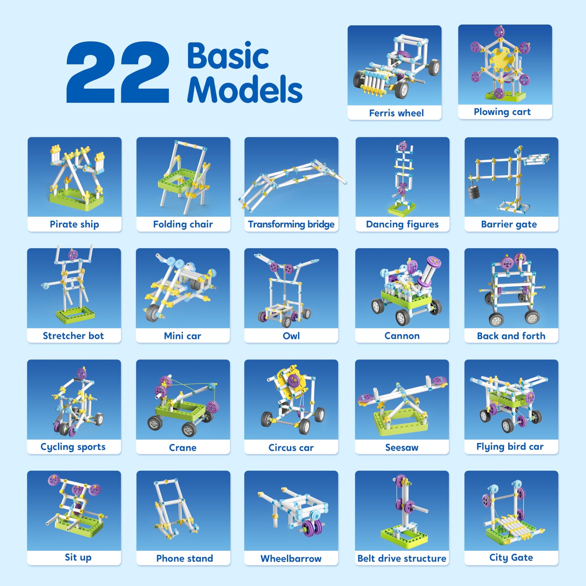 JOVA Klever Kits 36-in-1 Motor Robotic Kits, Make Your Own Kids Craft Kits Educational STEM Toys for Ages 8-13 Boys and Girls, Science Gifts for 8