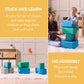 Back2School Express EarlyBuilder Foam Stacking Block Set, Small, Soft Play, Contemporary, 7-Piece