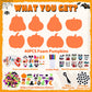 Max Fun 332PCS Halloween Crafts for Kids, Halloween Activities Foam Pumpkins for Crafts Stickers Gift Kits, DIY Art and Craft Set for Holiday