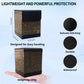 Cylvenor ancient egyptian embossed deck box for yugioh and mtg cards - ultimate guard style with double-magnet opening, holds 100+ cards (black)
