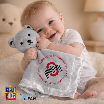 Baby Fanatic Gray Security Bear - NCAA Ohio State Buckeyes - Officially Licensed Snuggle Buddy