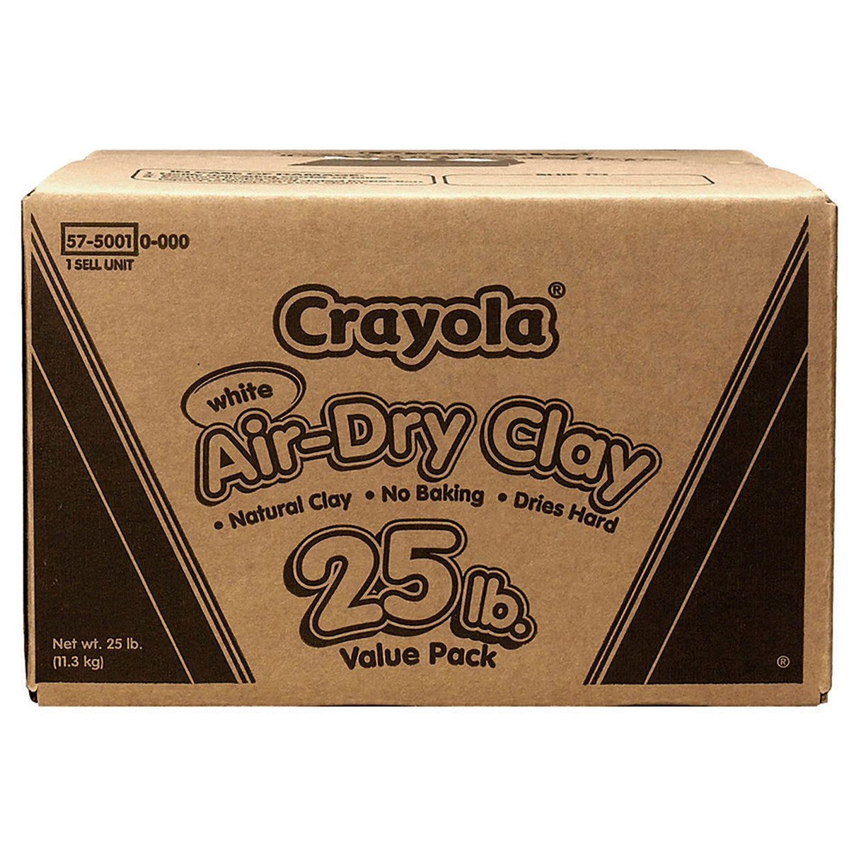 Crayola Air Dry Clay for Kids - White, 25lbs, Teacher Wishlist Supplies, Classroom Must Haves, Bulk Modeling Clay for Kids, No Bake, Sculpting &