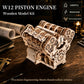 LENAOBEN W12 Engine Model Kit (1400+ Pieces) 3D Wooden Puzzle for Adults, Recreates Real Mechanical Movement Logic, Assembly Model Kit, Challenging