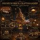 LQPFBSM Magic Hat Lamp Building Block Set 698 Pcs Fantasy Sorcerer Headgear Model Kit with Golden Stars & Display Stand Movie Prop Replica Decor