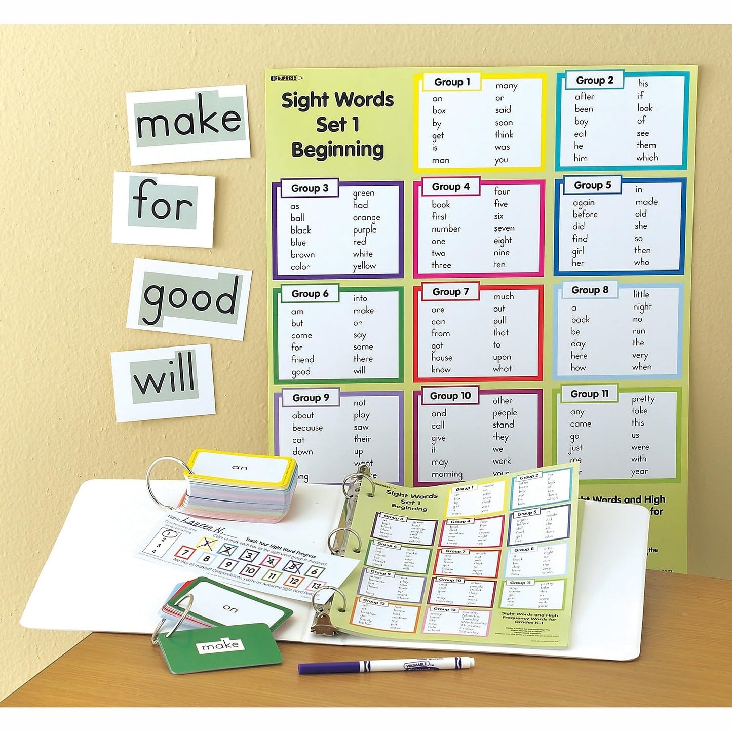 Edupress Sight Words in A Flash (Set 1)