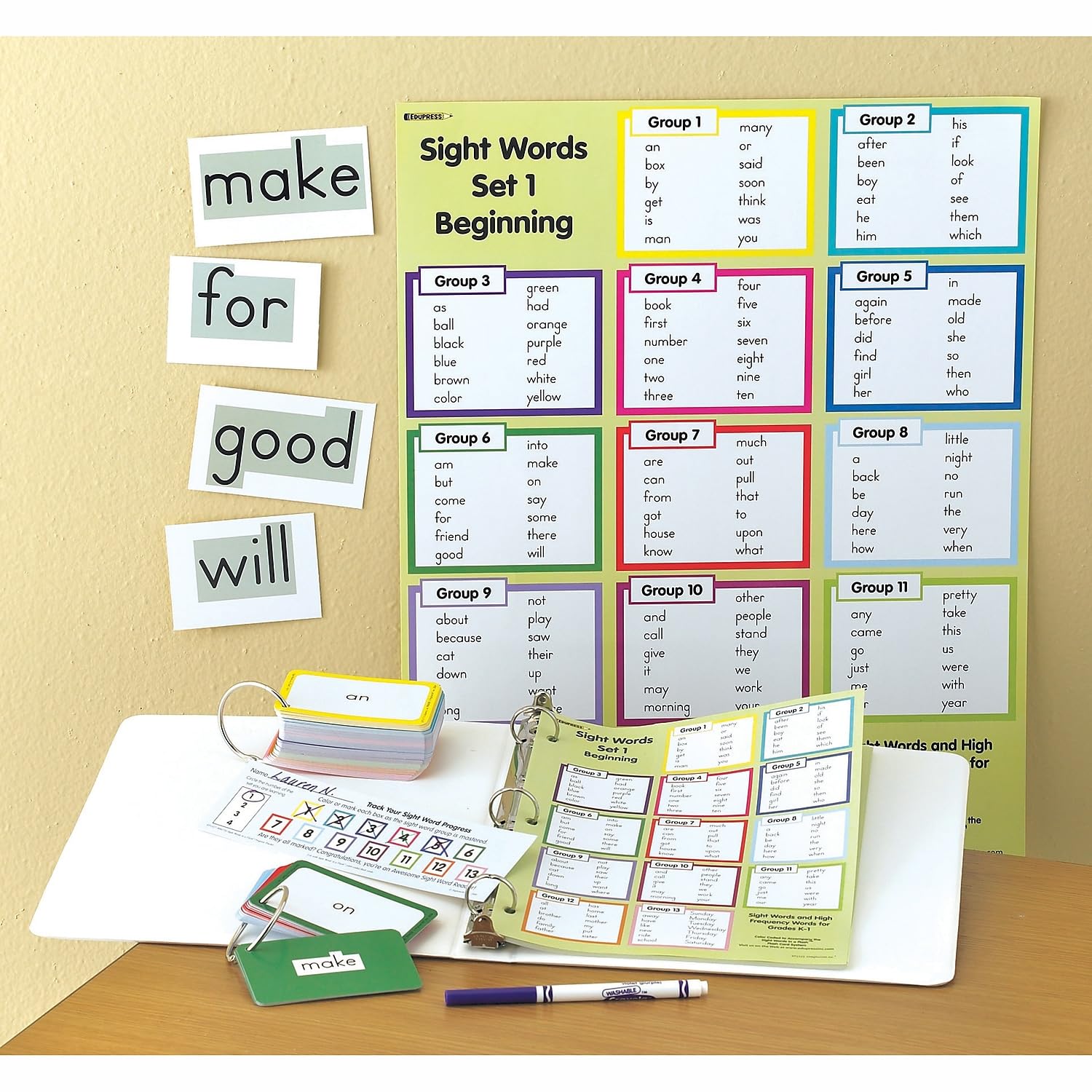Edupress Sight Words in A Flash (Set 1)