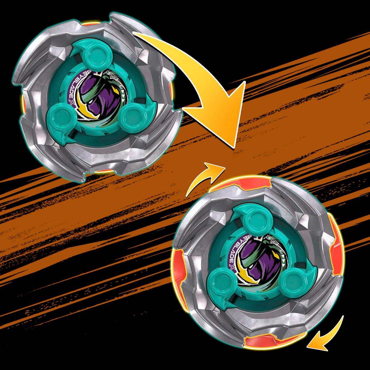 Beyblade X Sneak Attack Battle Set with Beystadium Arena, Rampart Aegis GB & Cutter Shinobi LF, 2 Right-Spinning Takara Tomy Battling Tops Game Toys