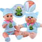 6pcs for 9-10-11 Inch Baby Doll Clothes Outfits Reborn Newborn Costumes with Bear Doll Birthday Xmas Present
