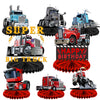 Heavy Trucks Semi Truck Happy Birthday Honeycomb Centerpieces Transportation Theme Decor for Men Boys 1st Birthday Party Supplies Baby Shower