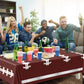 Dydamud Football Party Decorations, Disposable Field Tablecloth Plastic Rectangular Touchdown Table Cover for Sports Birthday Game Day Tailgate