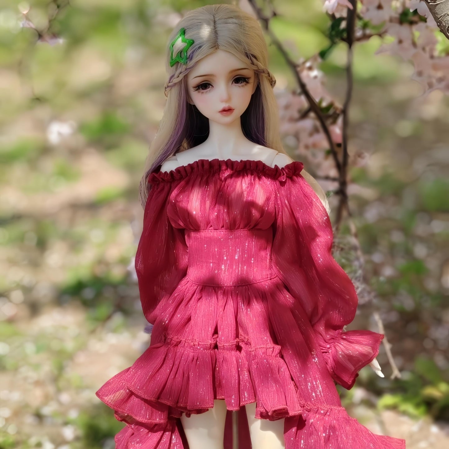 QGYDYH Bjd Doll Clothes,Ball Jointed Doll Clothes,Handmade,Fashion Dresses?Gowns, for 1/3 1/4 bjd Doll (red c, 1/3)