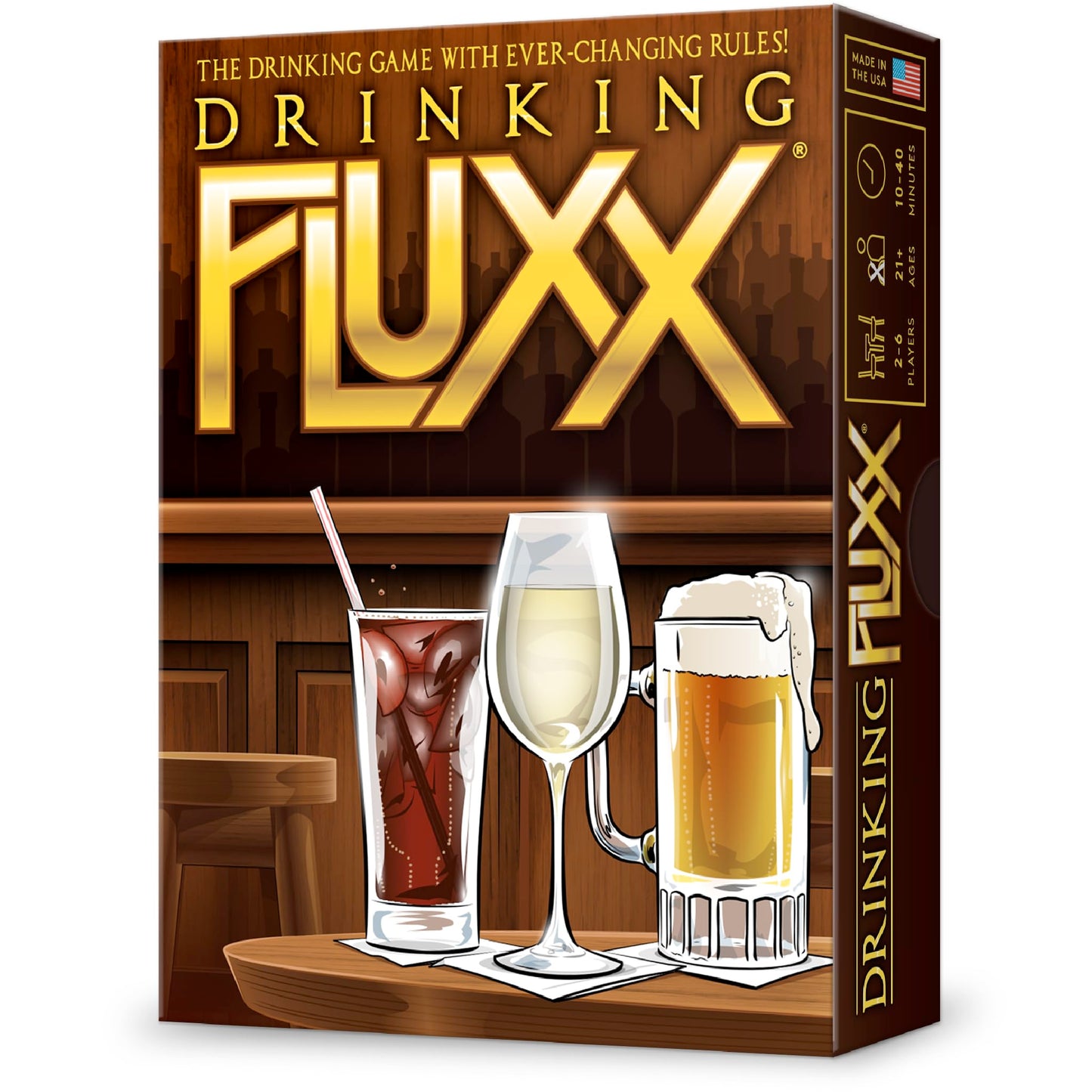 Looney Labs Drinking Fluxx Card Game - Adult Card Games Couples Gifts Fun Party Games for Adults Date Night Ideas Best Drinking Games for Adults Party
