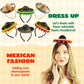 JOYIN 6 PCS Cinco De Mayo Fiesta Fabric and Straw Sombrero Headbands Party Costume for Fun Fiesta Hat Party Supplies, Luau Event Photo Props, Mexican