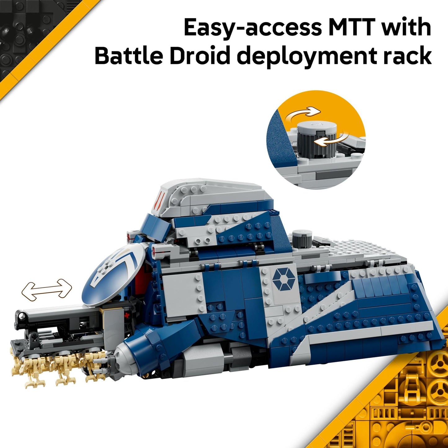 LEGO Star Wars: The Clone Wars Battle of Felucia Separatist MTT Building Toy for Kids - Building Blocks for Pretend Play or Room Decor - Collectible