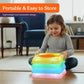 Special Supplies Liquid Gel LED Stepping Stones for Kids - Light-Up Square Balance Blocks - Promote Coordination, Balance, Strength for Children