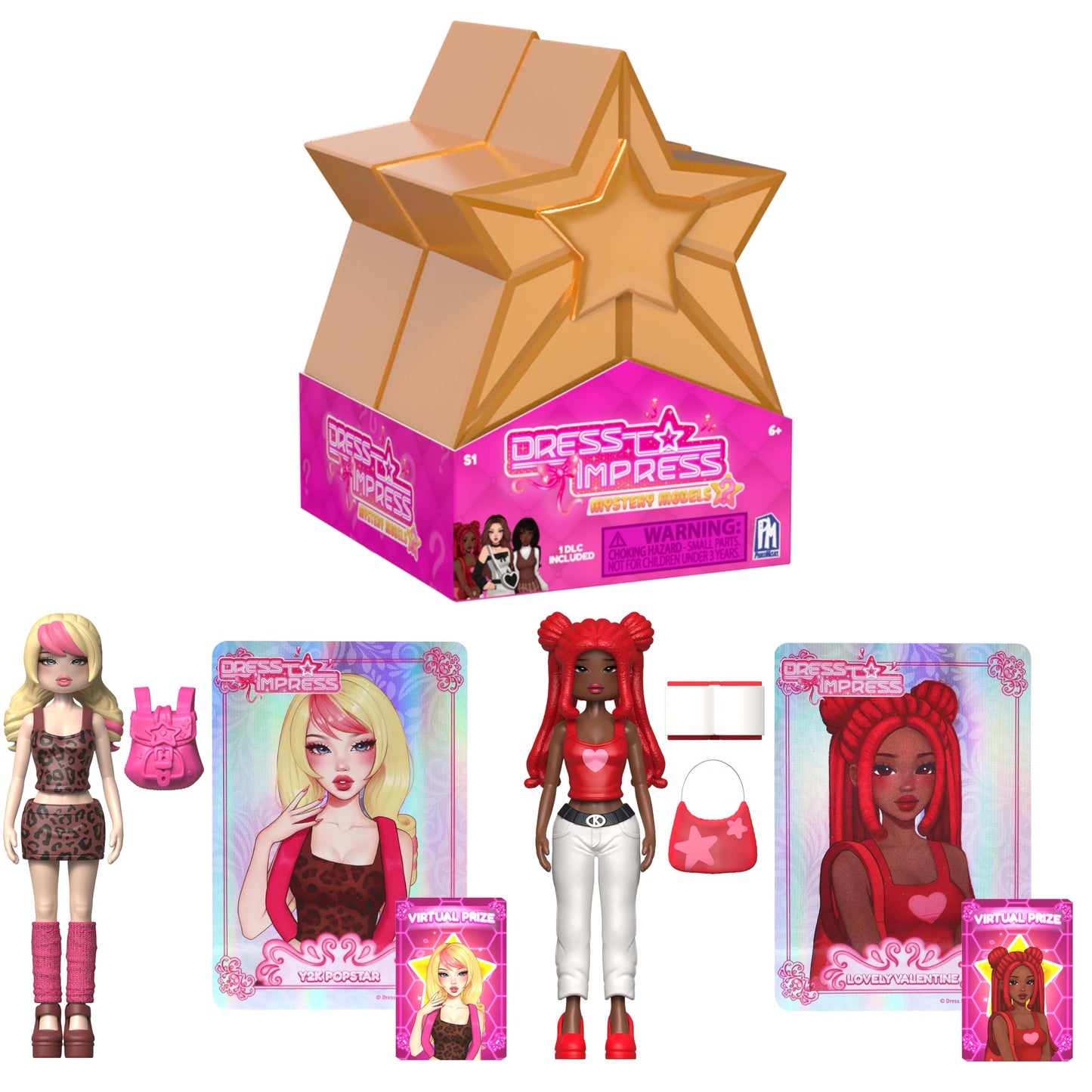 PhatMojo Dress to Impress - Mystery Model Minifigure 2-Pack (4" Tall, Series 1) [Includes DLC]