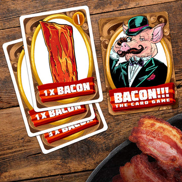 Th3rd World Studios Bacon!!! The Card Game - an Easy Family-Friendly Party Game for Adults, Teens, and Kids (2-4 Players)