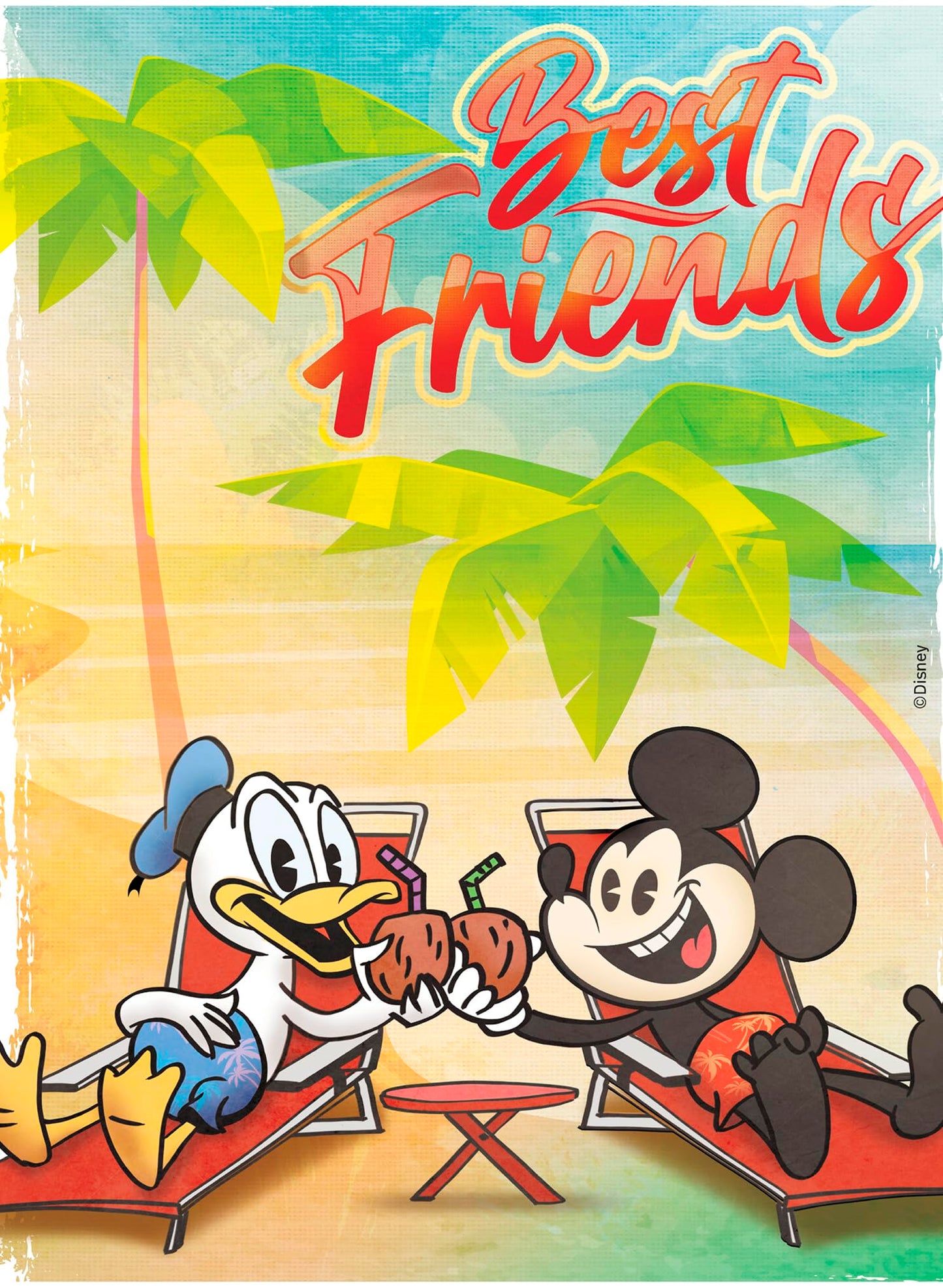 Ceaco - Disney Mickey and Donald Posters - 5 Pack, 300-750 Piece Puzzles