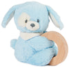 GUND Baby Sustainable Puppy Ring Rattle, Stuffed Animal Plush Made from 100% Recycled Plush Materials, Wooden Rattle for Babies and Newborns, Blue,