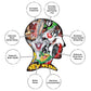 AQUARIUS Looney Tunes Cast Poster That's All Folks 1000 Piece Jigsaw Puzzle