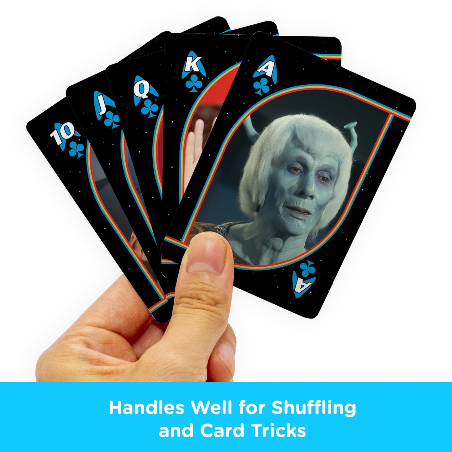 Aquarius Star Trek Original Series Playing Cards Standard Size - Themed Novelty Deck with 52 Unique Sci-Fi Designs - Collectible Merchandise Gift