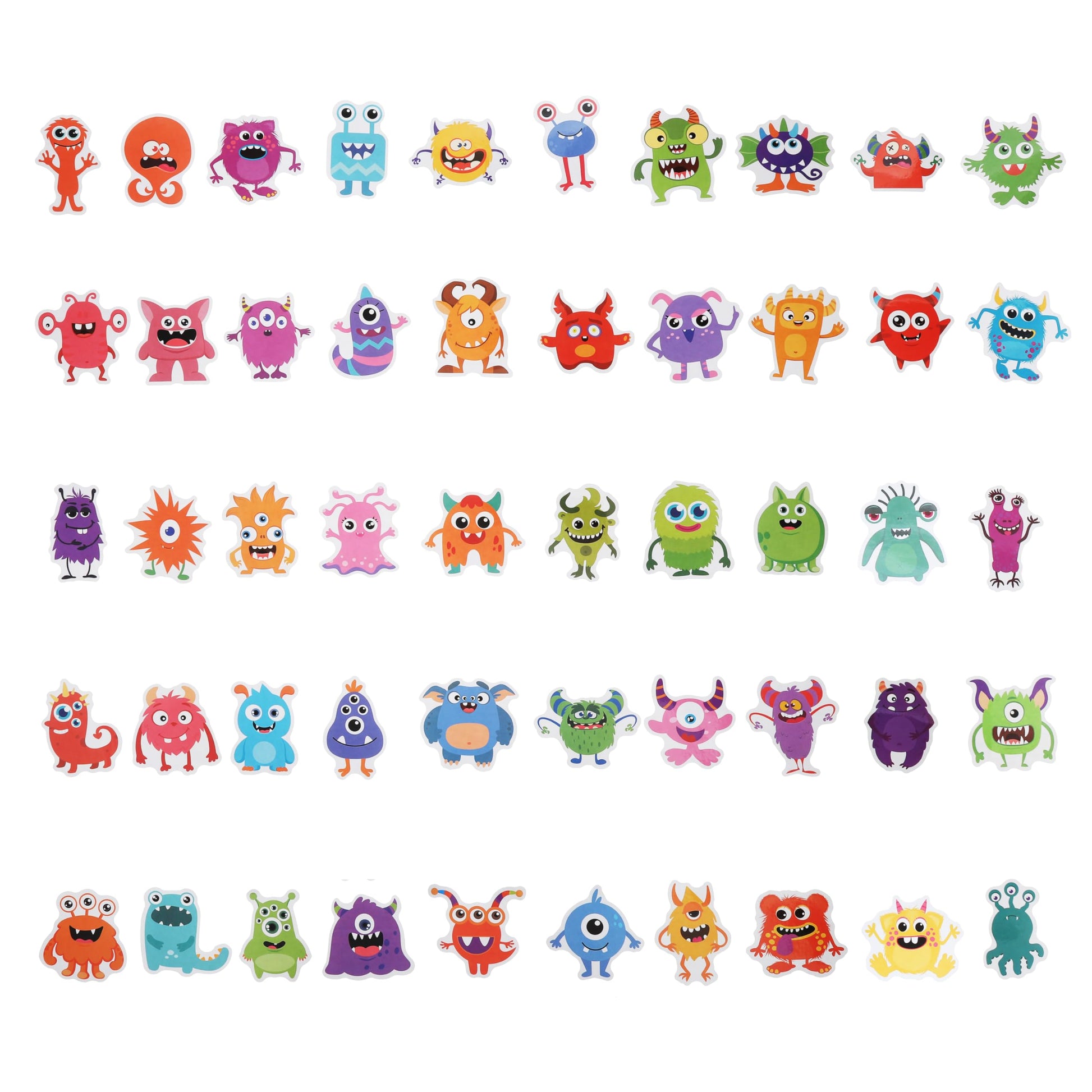 100 Pack Monster Stickers, Monster Party Favors, Birthday Decorations