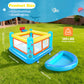 AKEYDIY Bounce House for Kids 3-6, Indoor/Outdoor Inflatable Bouncy Castle with Removable Ball Pit, Hopscotch Game, Basketball Hoop & Air Blower