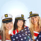 SGBETTER 20 Pack Captain Hats Adjustable White Sailors Navy Yacht Hats for Halloween Cruise Line Captain Theme Party Cosplay Costume Accessory