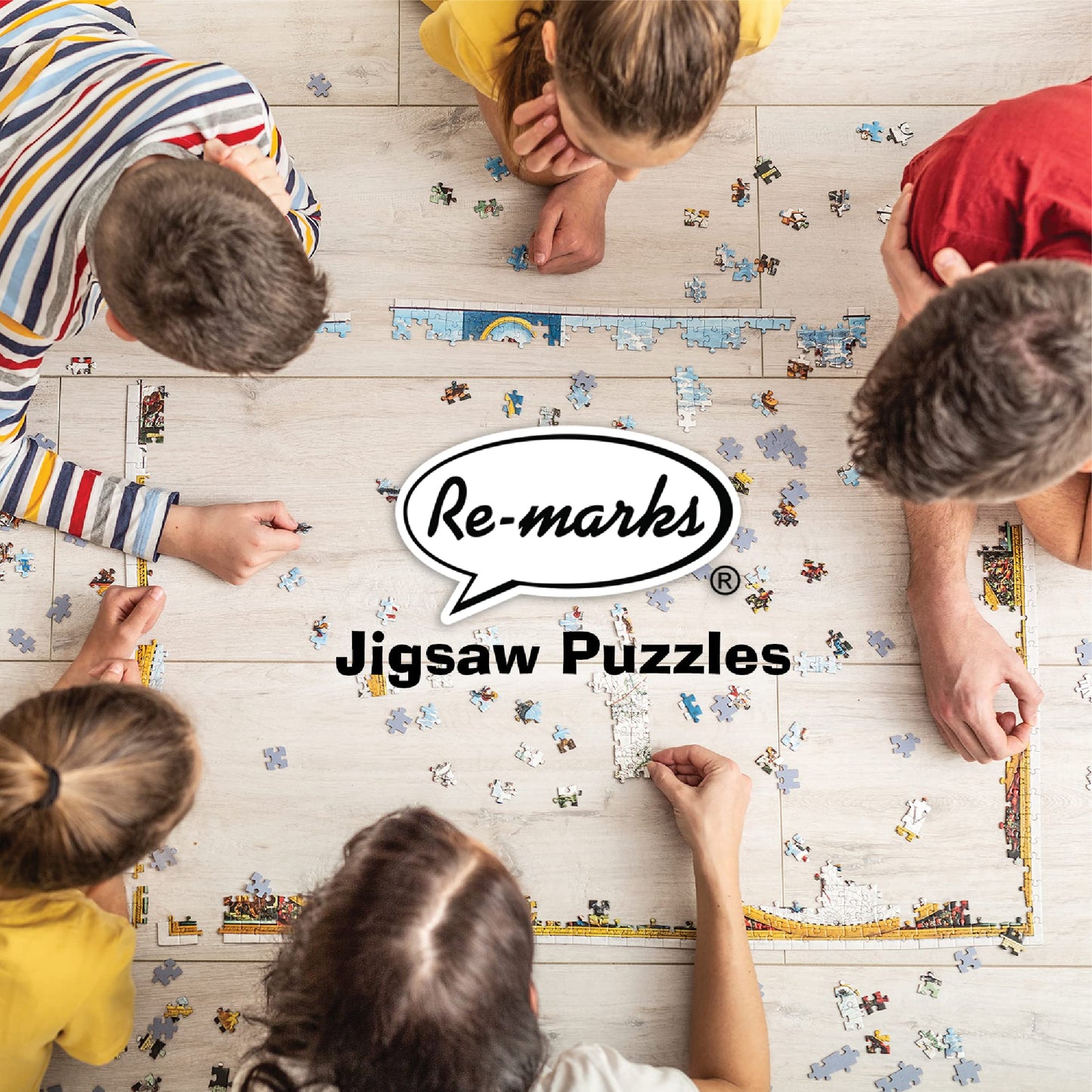 Re-marks Winter Wonderland Puzzle, Collage Puzzle for All Ages, 1000-Piece Christmas Puzzle