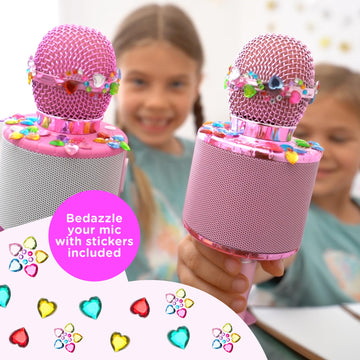 Move2Play, Kids Karaoke Microphone | Includes Stickers & Bluetooth | Kids Birthday Gift | Toy for All Ages 2, 3, 4, 5, 6+ Year Old Girls, Boys &
