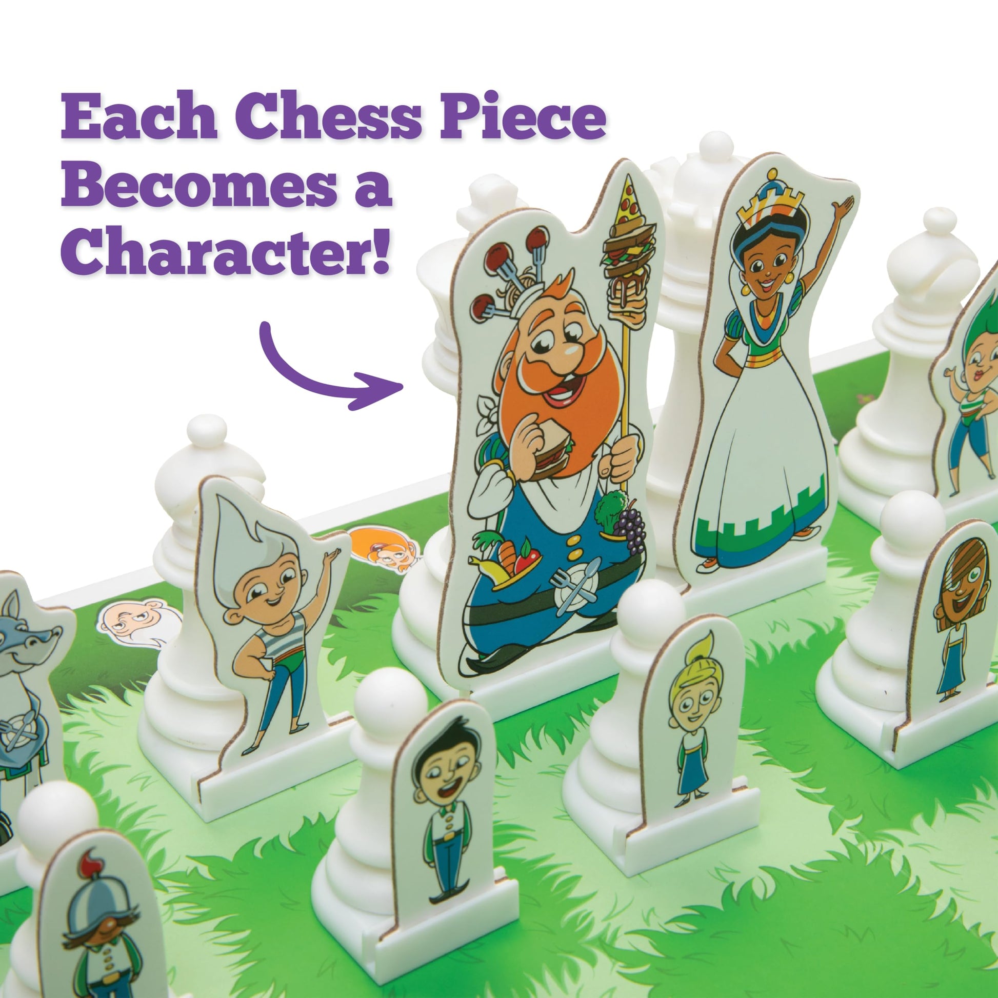 Story Time Chess Set for Kids - Family Game Night, Strategic Game Play - Board Games for Family Night - Perfect for Beginners, Learn Chess with a Fun