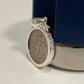 Geruibi Sterling Silver 10 Cent Border Screw Top Coin Border is suitable for 18mm diameter 1.45mm thickness, Coins Not Included