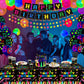 241 PCS Glow Neon Party Supplies Neon Glow Tableware Set Neon Balloon Glow in the Dark Birthday Banner Hanging Star Cake Toppers for Blacklight Party