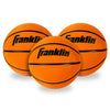 Franklin Sports Soft Indoor Mini Foam Basketballs - 3 Pack - Slam Dunk Approved - Indoor Game Room Replacement Basketballs - No Pump Needed, Orange