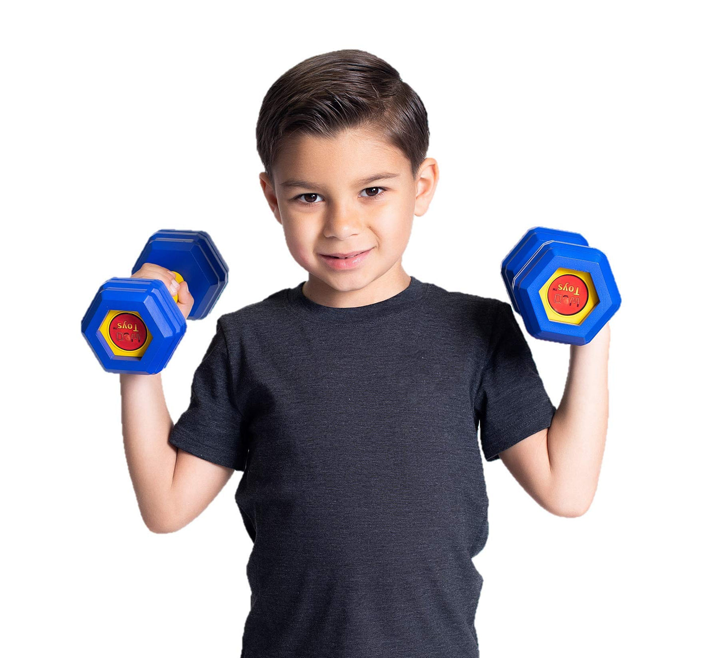 WOD Toys® Kids Complete Fitness Toy Set - Safe, Durable Fun and Inspiring Fitness Toys for Children (Complete Set with Dumbbell Pair)