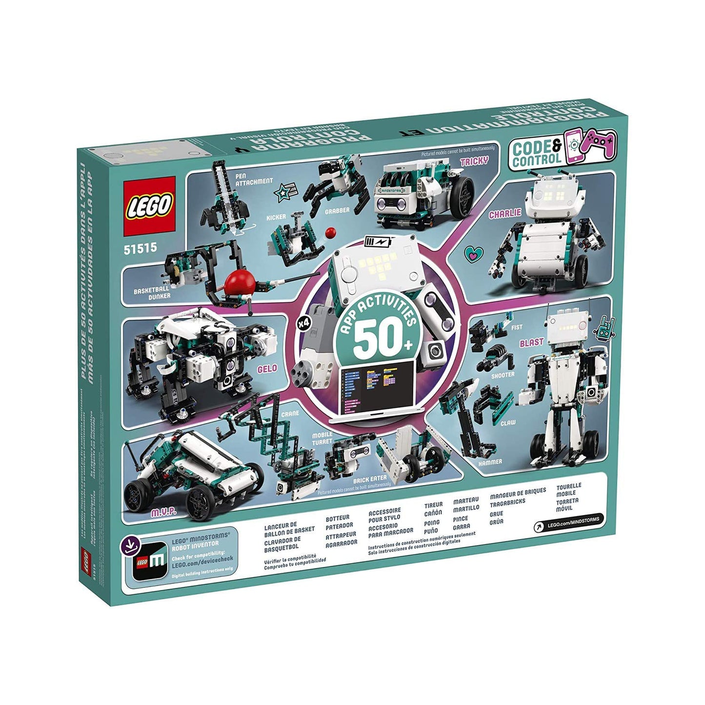 LEGO MINDSTORMS Robot Inventor Building Set; STEM Kit for Kids and Tech Toy with Remote Control Robots; Inspiring Code and Control Edutainment Fun